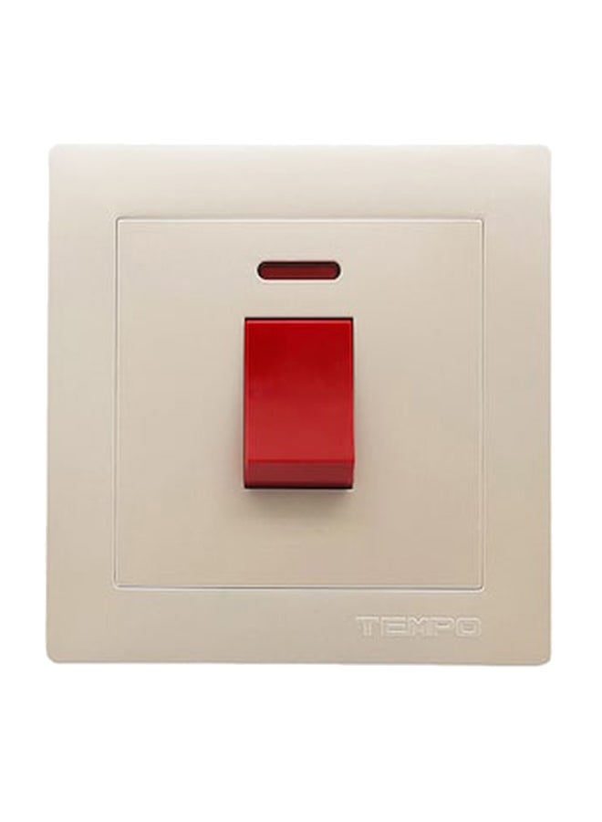 TEMPO 1 Gang Switch Pearl White  - Image 1