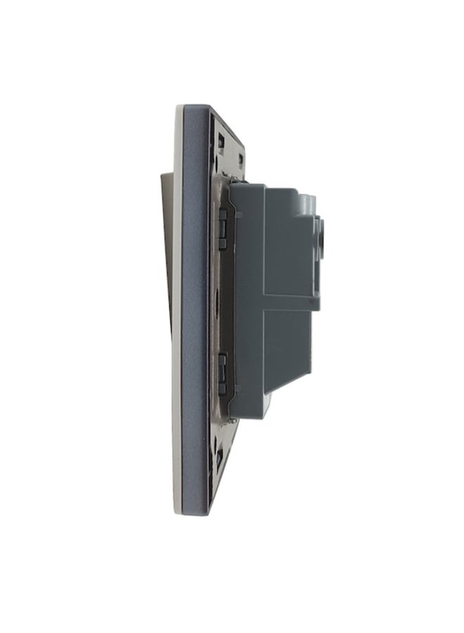 TEMPO 2 Gangs 1 Way Wall Switch Pearl White 7x7cm  - Image 2