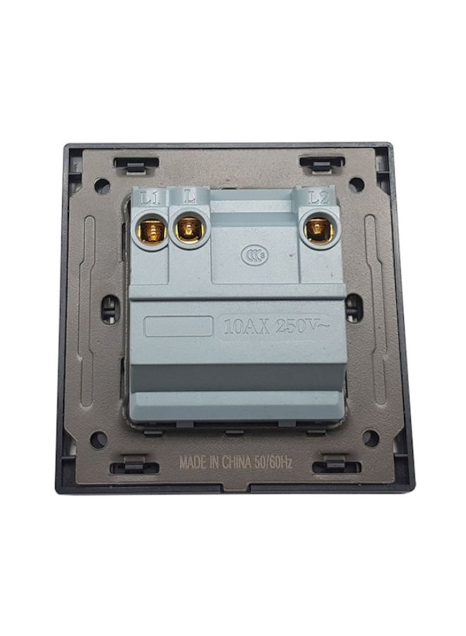 TEMPO 2 Gangs 1 Way Wall Switch Pearl White 7x7cm  - Image 3