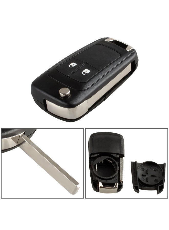 Folding Flip Key Shell Case With Uncut Blade For Vauxhall Opel Astra Insignia - Image 3