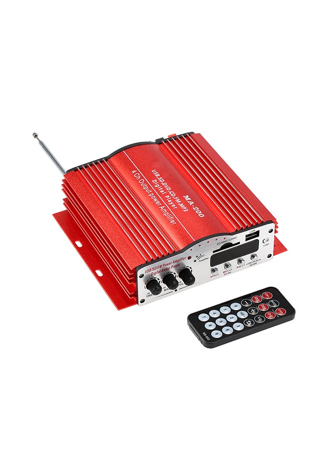 Generic MA200 4 Channel HiFi Subwoofer Car MP3 Speaker USB SD FM Audio Stereo Amplifier 