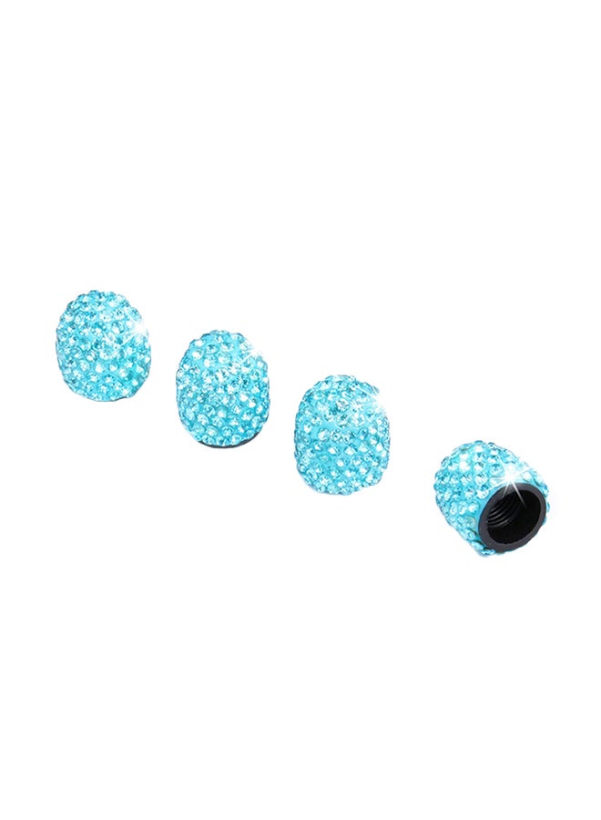 Generic 4-Piece Car Crystal Tire Valve Cap  - Image 1