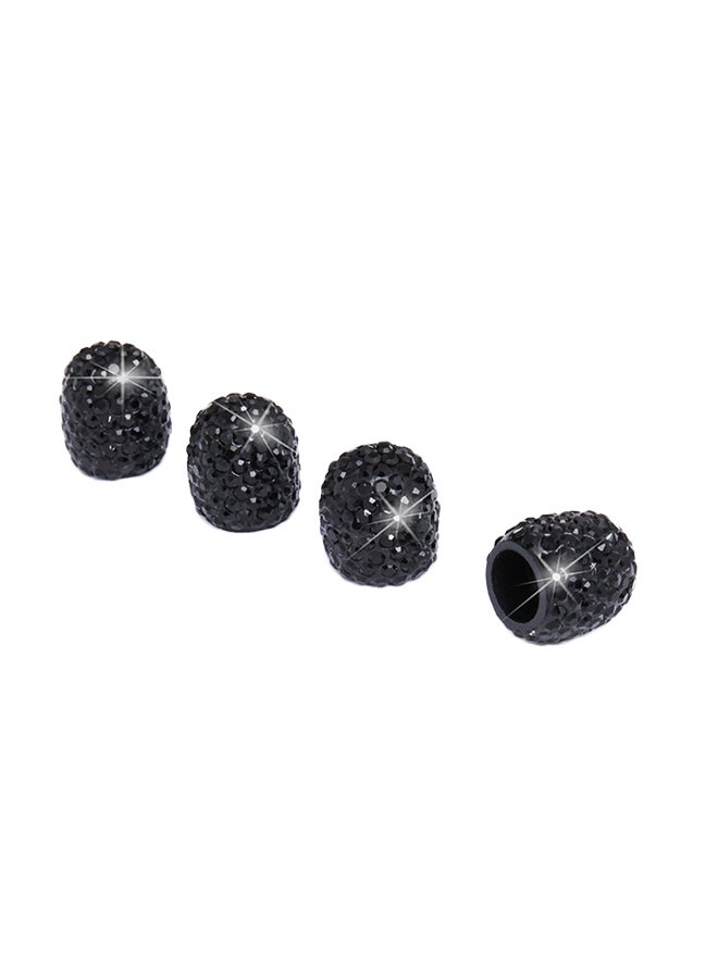Generic 4-Piece Car Crystal Tire Valve Cap  - Image 1