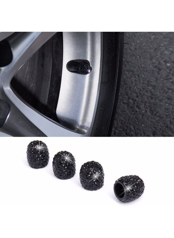 Generic 4-Piece Car Crystal Tire Valve Cap  - Image 2