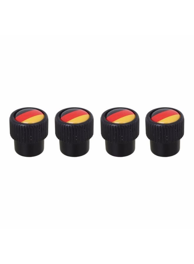 4-Piece Germany Flag Pattern Car Tire Valve Cap - Image 2