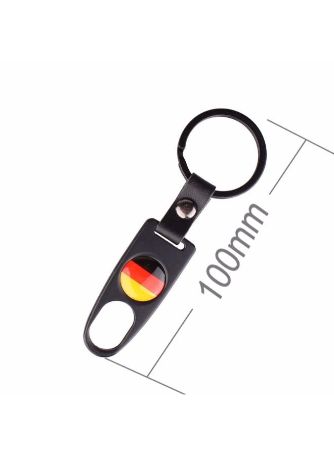 Generic 5-Piece Germany Flag Pattern Car Tire Valve Cap With Key Ring - Image 2