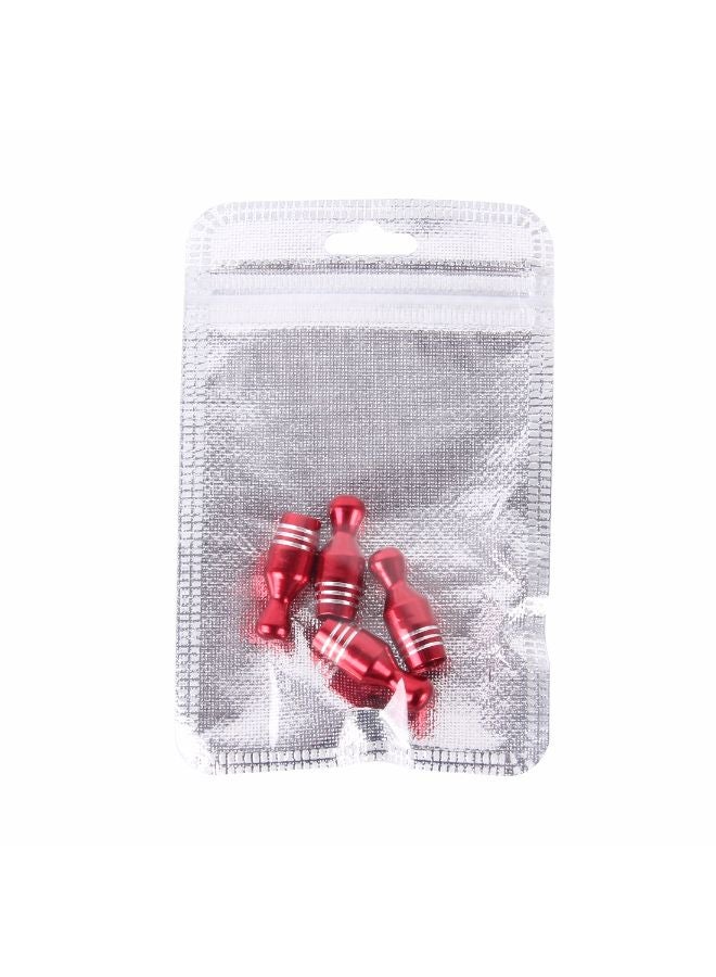 غطاء صمام إطار السيارة على شكل قطع البولينج  من 4 قطع - Image 4