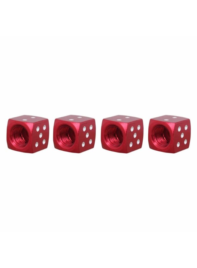 Generic 4-Piece Dice Style Car Tire Valve Cap  - Image 2