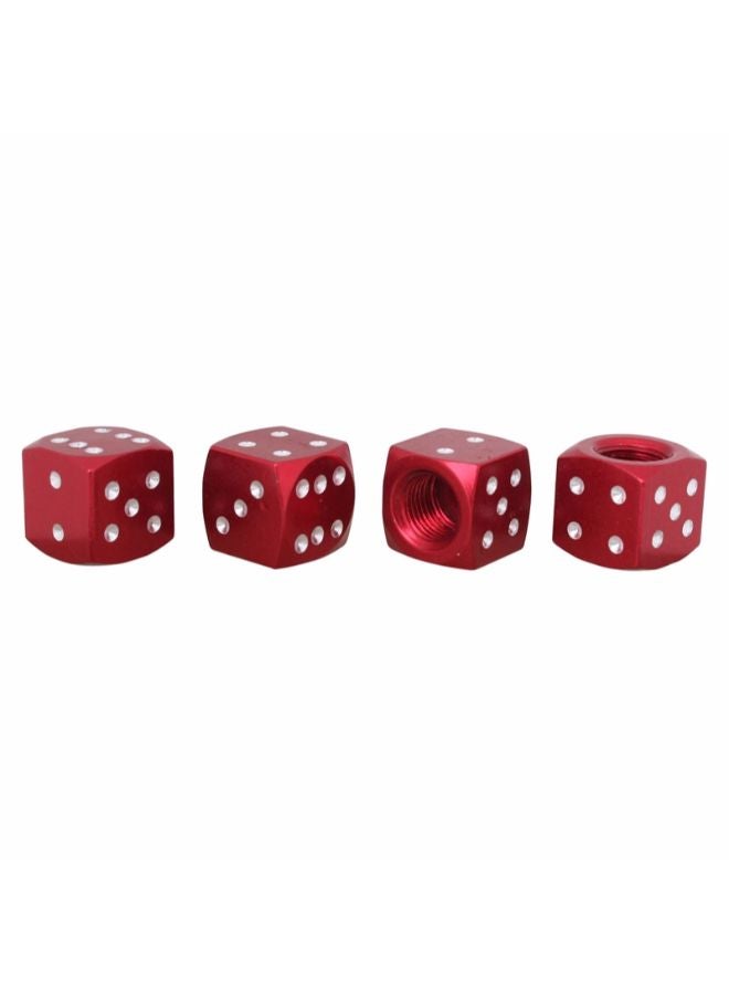 Generic 4-Piece Dice Style Car Tire Valve Cap  - Image 3