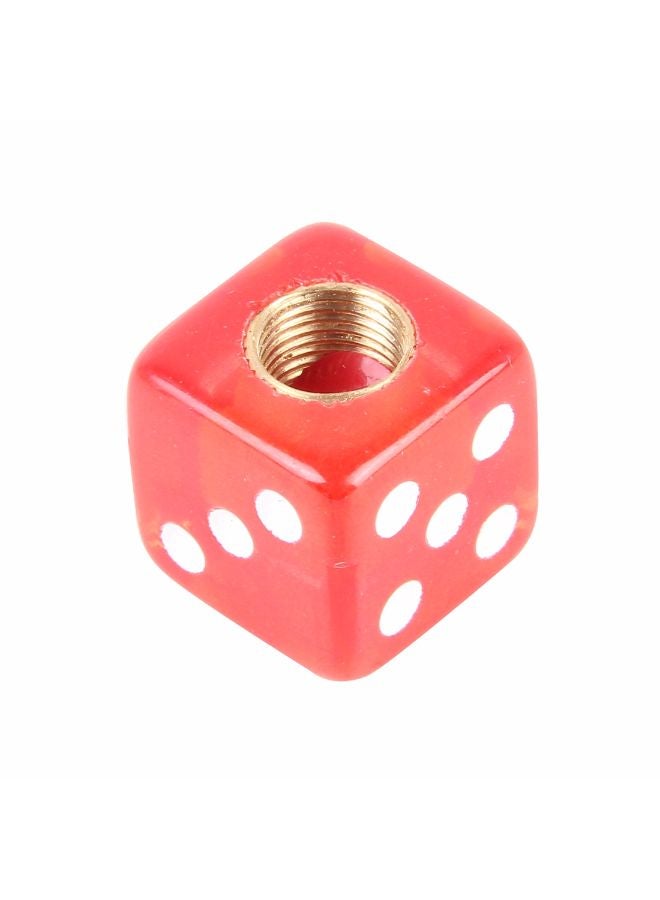 Generic 4-Piece Dice Shape Car Tire Valve Stem Cap  - Image 3