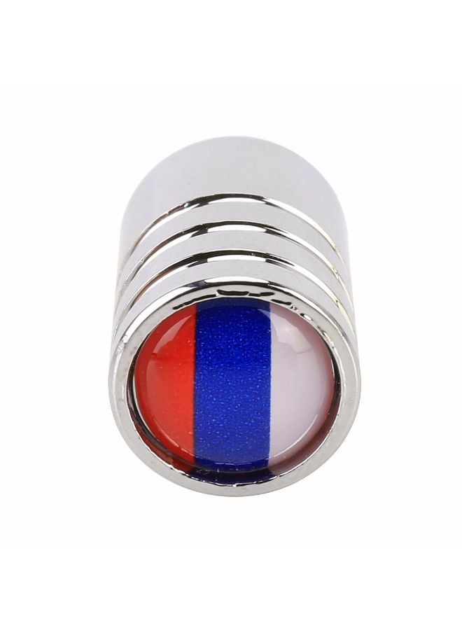 Generic - 4-Piece Russian Flag Pattern Gas Car Tire Valve Cap - Image 1