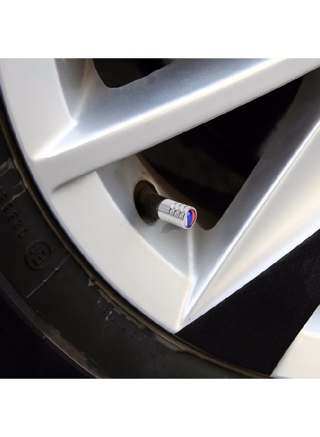 Generic - 4-Piece Russian Flag Pattern Gas Car Tire Valve Cap - Image 1