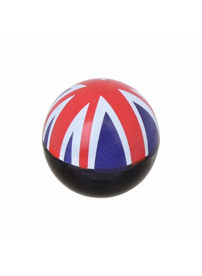 طقم أغطية لصمامات إطار السيارة بتصميم كرة بنمط علم المملكة المتحدة مكون من 4 قطع - Image 3