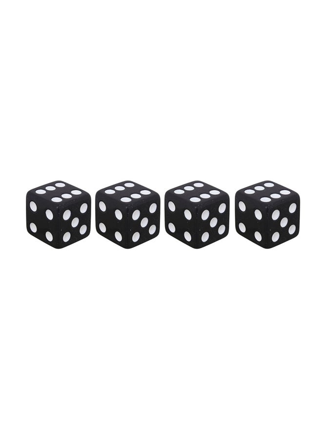 Generic 4-Piece Dice Style Car Tire Valve Cap  - Image 1