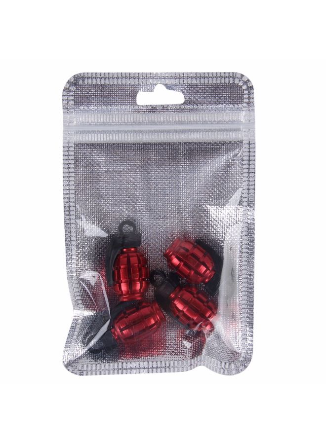 Generic 4-Piece Grenade Shaped Car Tire Valve Cap  - Image 4