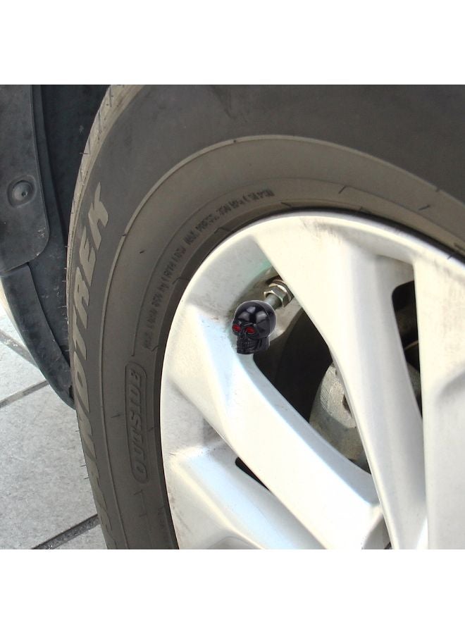 Generic 4-Piece Skull Style Car Tire Valve Cap  - Image 3