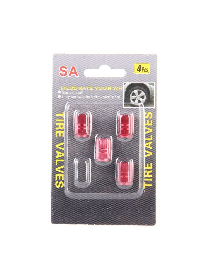 Generic 4-Piece Hexagon Shaped Tire Valve Stem Cap  - Image 5