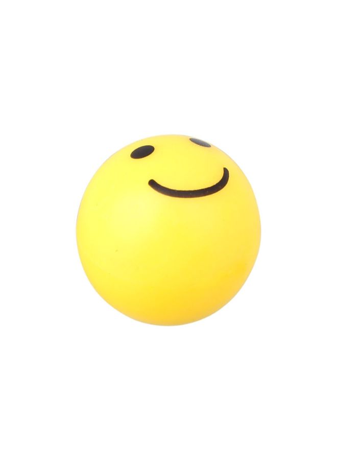 طقم أغطية لصمامات إطار السيارة بتصميم كرة على شكل وجه مبتسم مكون من 4 قطع - Image 3