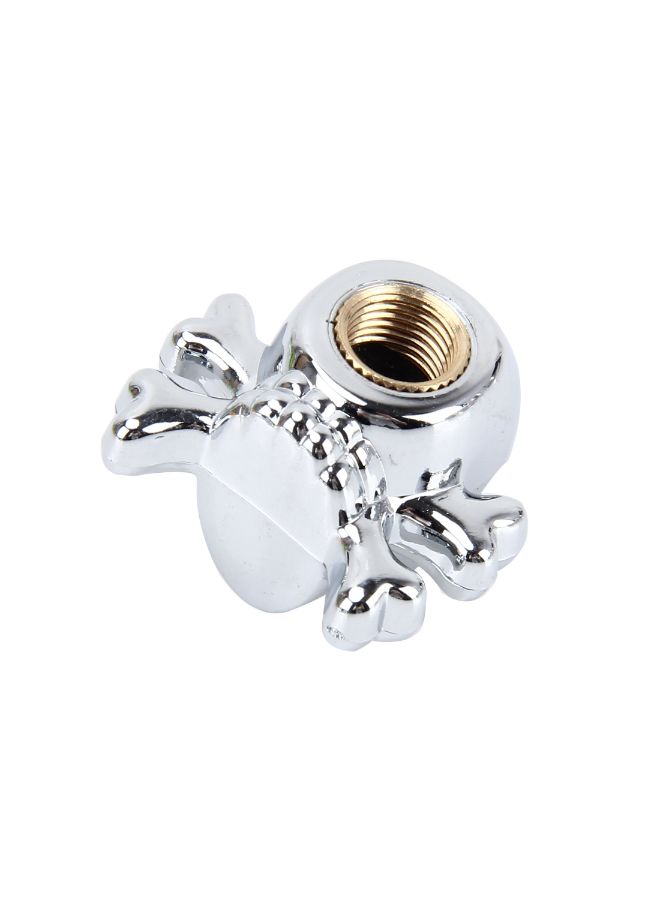 طقم أغطية صمامات إطارات السيارة على شكل جمجمة مكوّن من 4 قطع - Image 2