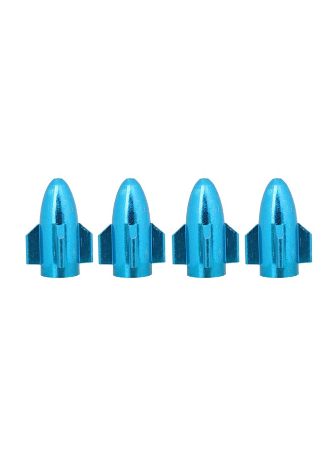 Generic 4-Piece Rocket Style Car Tire Valve Cap  - Image 1