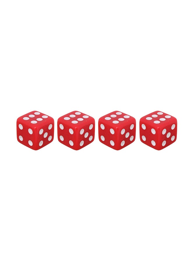 Generic 4-Piece Dice Style Car Tire Valve Cap  - Image 1