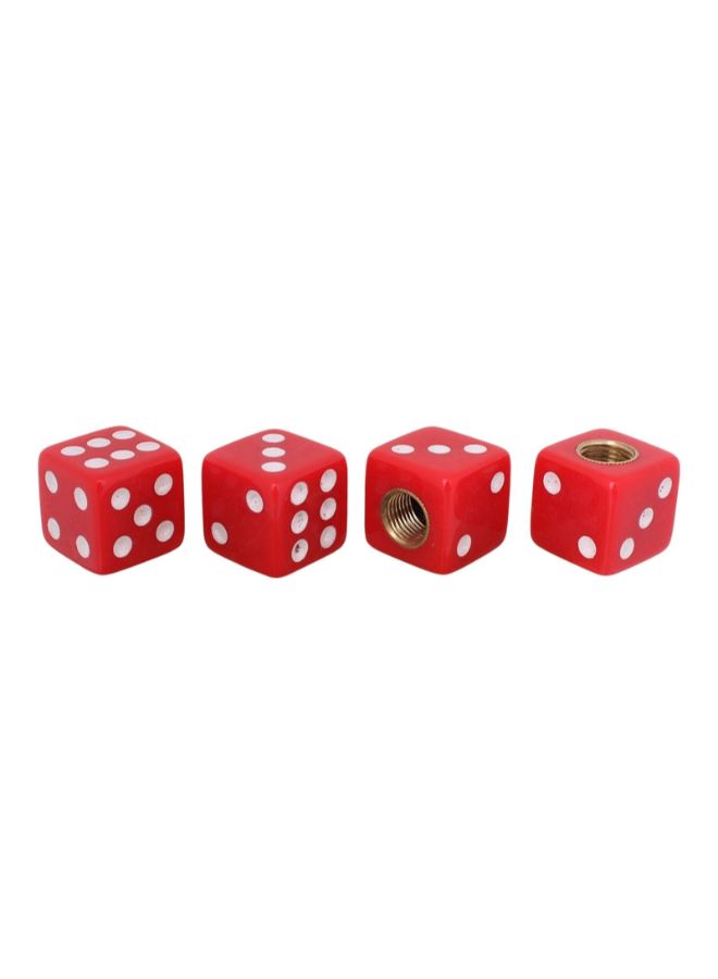 Generic 4-Piece Dice Style Car Tire Valve Cap  - Image 3