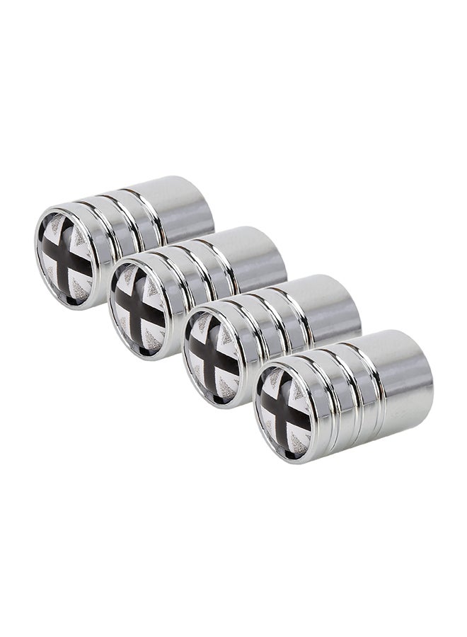 Generic 4-Piece UK Flag Pattern Car Tire Valve Cap  - Image 1