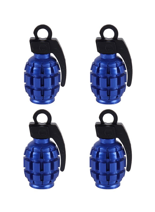 Generic 4-Piece Grenade Shaped Car Tire Valve Cap  - Image 1