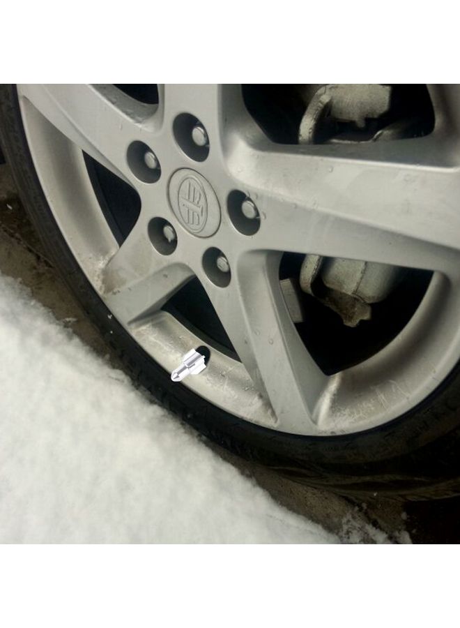 مجموعة أغطية صمام إطار السيارة على شكل صاروخ مكونة من 4 قطع - Image 4