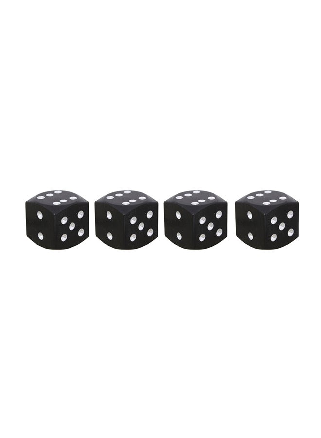 Generic 4-Piece Dice Style Car Tire Valve Cap  - Image 1