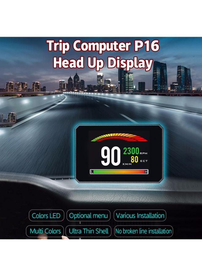 ماركة غير محددة - شاشة ذكية رقمية بنظام OBD مع شاشة عرض رقمية للسيارة - Image 1