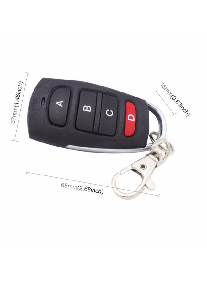 Generic 4-Button Wireless Remote Control Transmitter CMS0223B Black  - Image 2