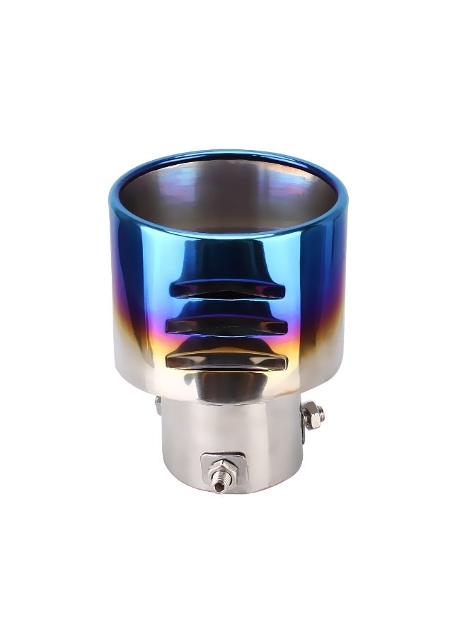 Generic - Curved Bolt-On Exhaust Tail Muffler Tip Pipe With Mesh - Image 1