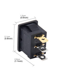 Generic 10-Piece DIY 3-Pin Boat Cap OFF-ON Push Button  - Image 3