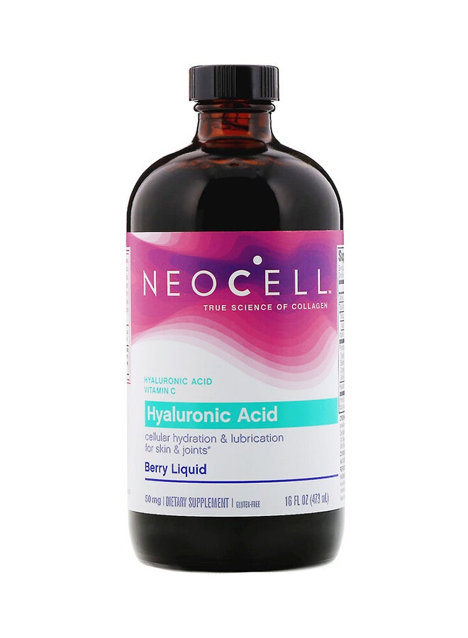 NEOCELL Hyaluronic Acid Blueberry Liquid 50mg 16 Oz - Image 1