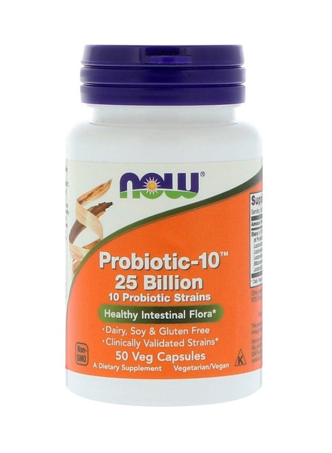 Now Foods - Probiotic-10 25 Billion 50 Veg Capsules - Image 1