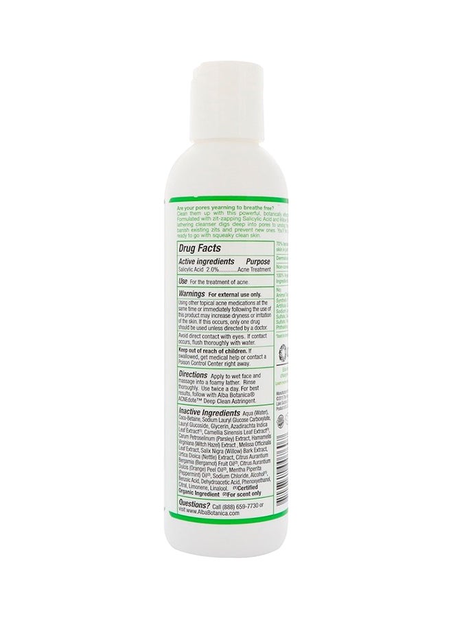 Alba Botanica - Acnedote Organic Deep Pore Face Wash - Image 1
