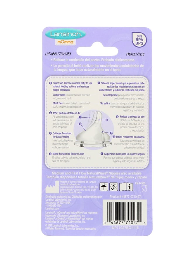 طقم حلمات ناتشورال ويف ذات التدفق البطيء مكوّن من 6 قطع - Image 2