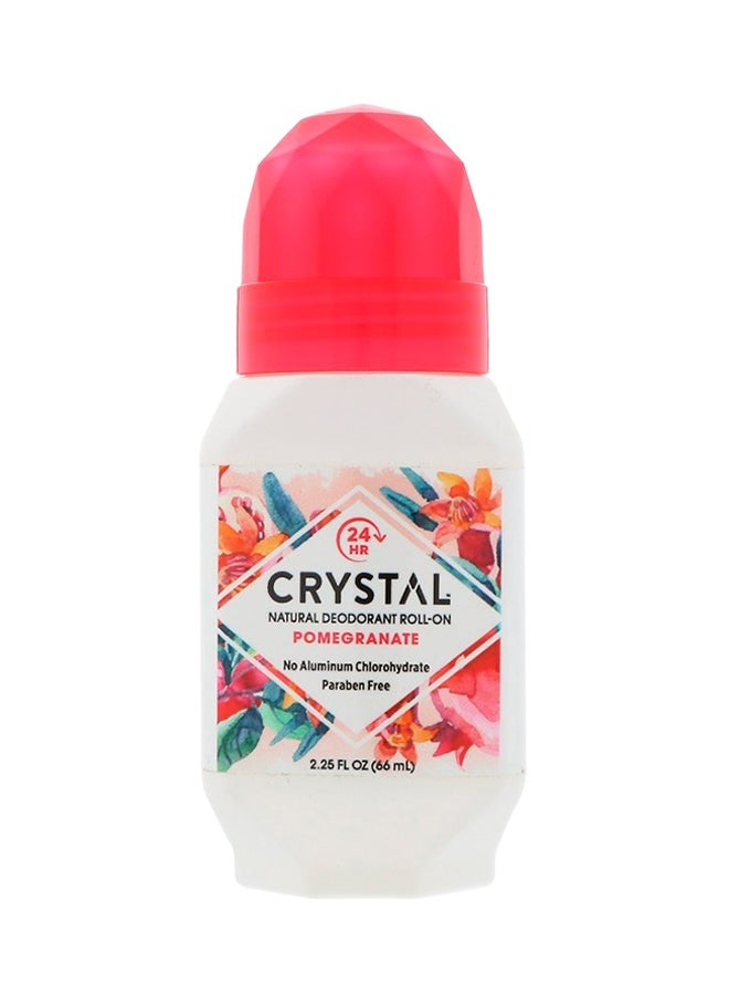 Crystal Essence Pomegranate Mineral Deodorant Roll-On 66ml - Image 1