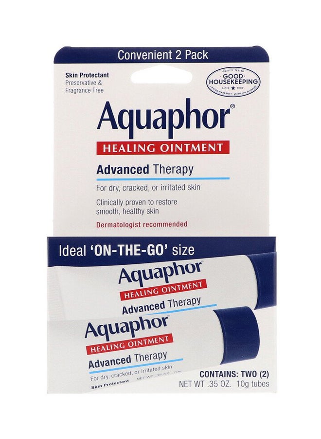 Aquaphor - 2-Piece Healing Ointment Advanced Therapy Set 0.35 Oz Each, 35 ounce - Image 1