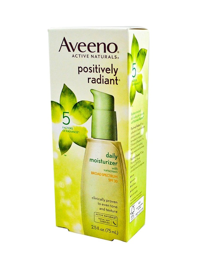 Aveeno Active Naturals Positively Radiant Daily Moisturizer Spf 30 250 Oz (Pack Of 3) - Image 1