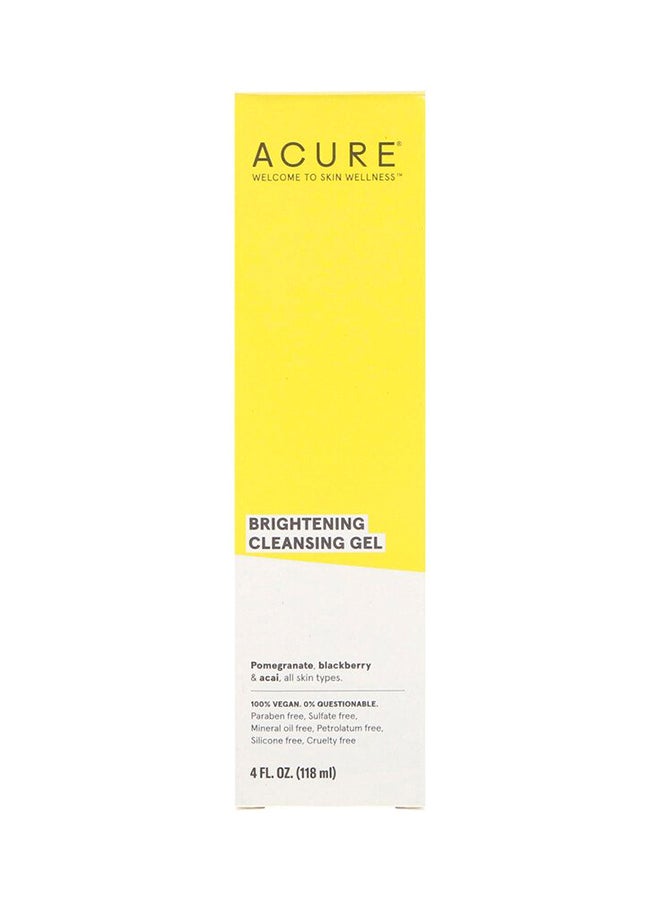 Acure Organics Brilliantly Brightening Cleansing Gel 4 Oz - Image 1