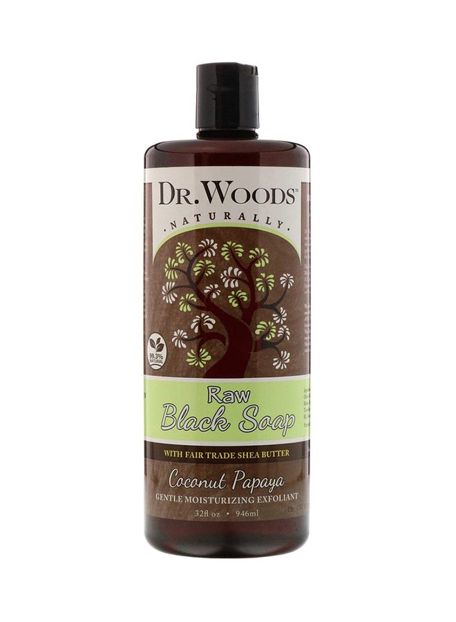د.وودز صابون سائل مصنوع من البابايا وجوز الهند الأسود الخام 946ملليلتر - Image 1
