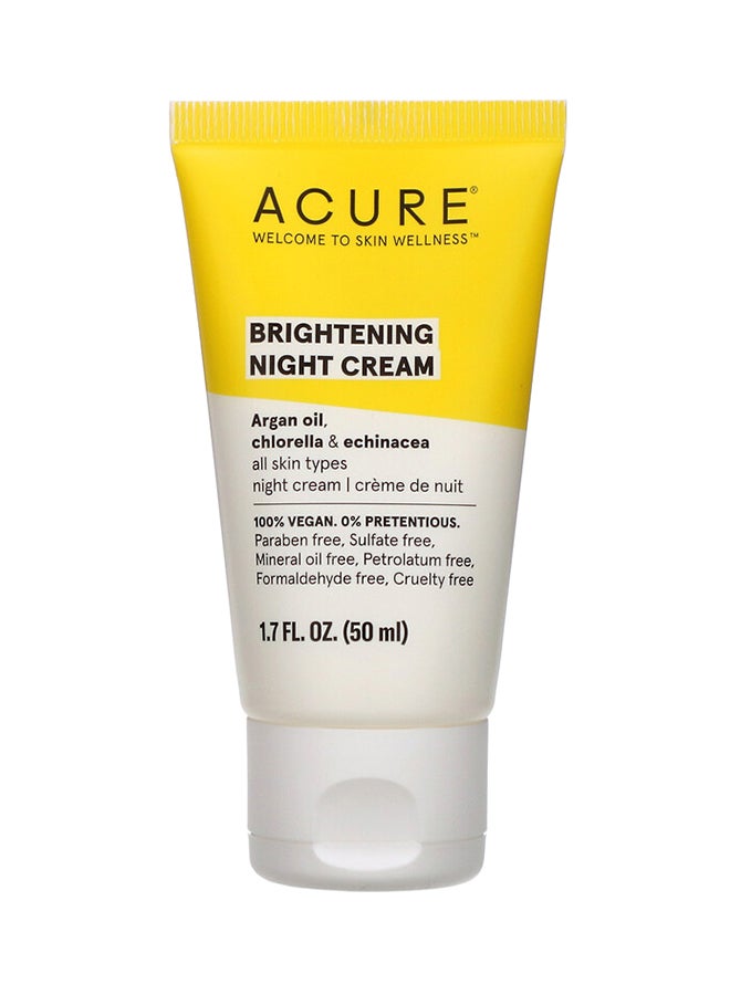 Acure Brightening Night Cream 1.7Fluid Ounce - Image 1