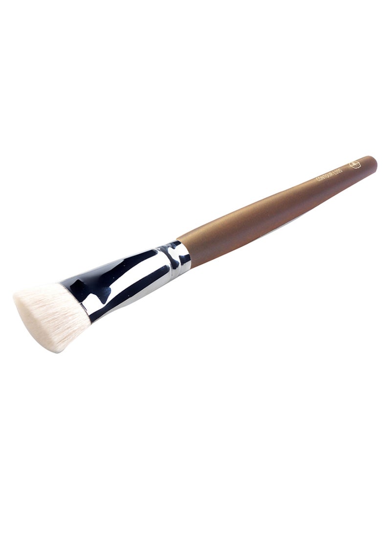 ليف فرشاة لتوزيع البودرة على الوجه بني/فضي/أبيض - Image 2