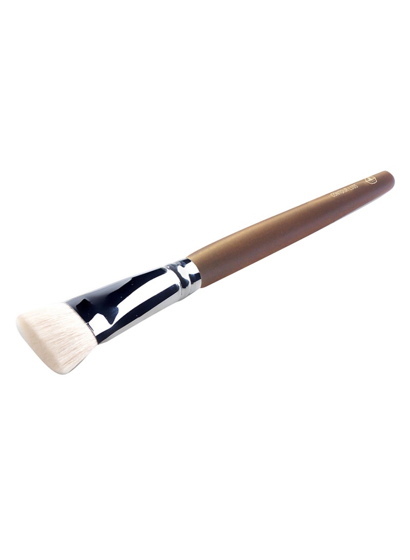 LEF Contour Face Brush Brown/Silver/White - Image 2