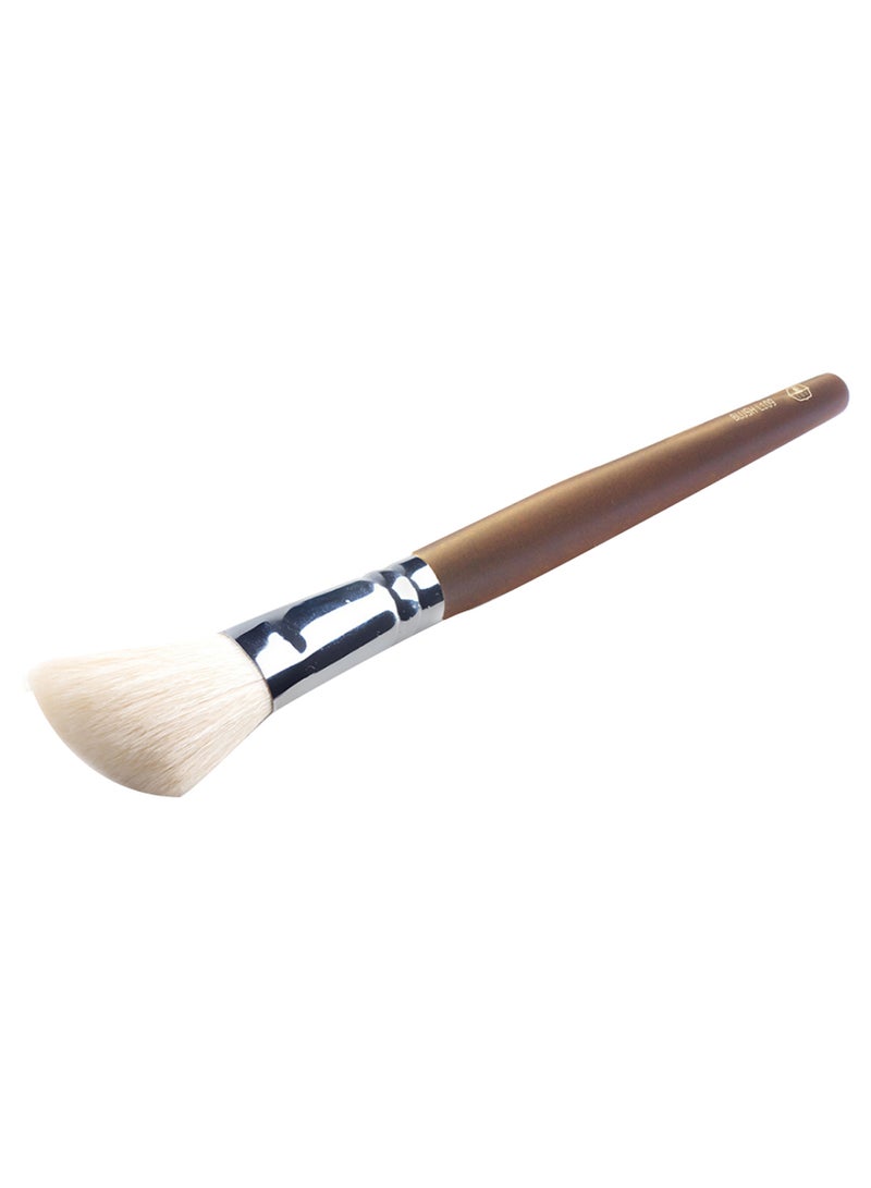 LEF Blusher Face Brush Brown/Silver/White - Image 2
