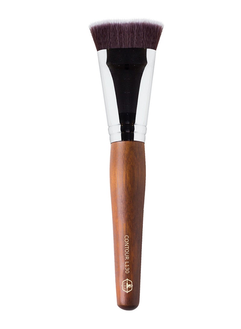 LEF Contour Face Brush Brown/Silver - Image 1