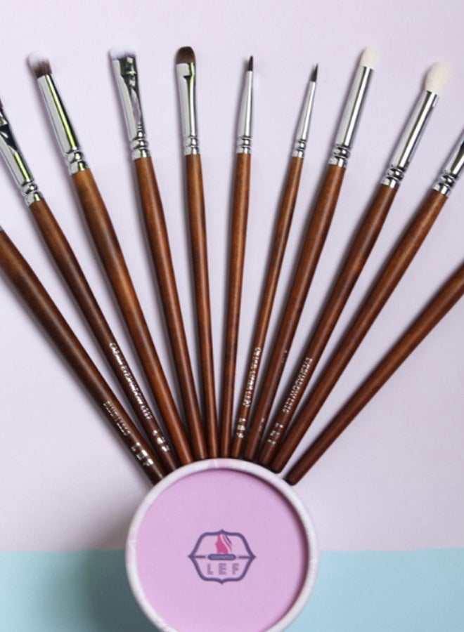 ليف مجموعة فرش مكياج العيون الكاملة حجم 1 من 11 قطعة متعدد الألوان - Image 2