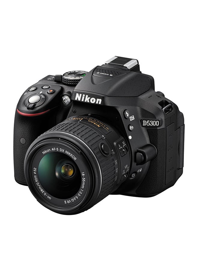 D5300 DSLR With AF-S DX NIKKOR 18-55mm f/3.5-5.6G VR II Lens 24.2MP ,Vari-angle LCD Screen, Built-in Wi-Fi And GPS